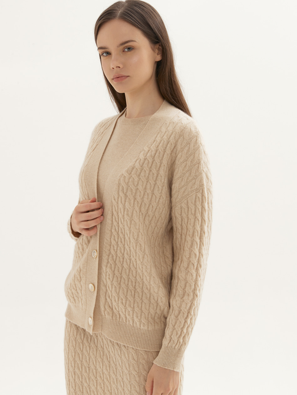 cable cardigan ( 4 colors )