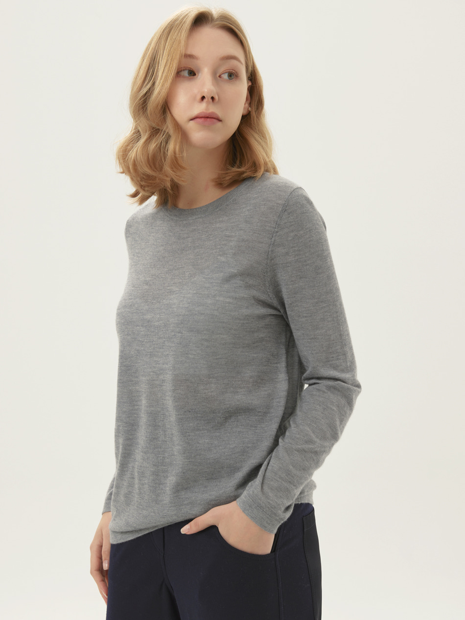 silk cashmere round top ( 7 colors )