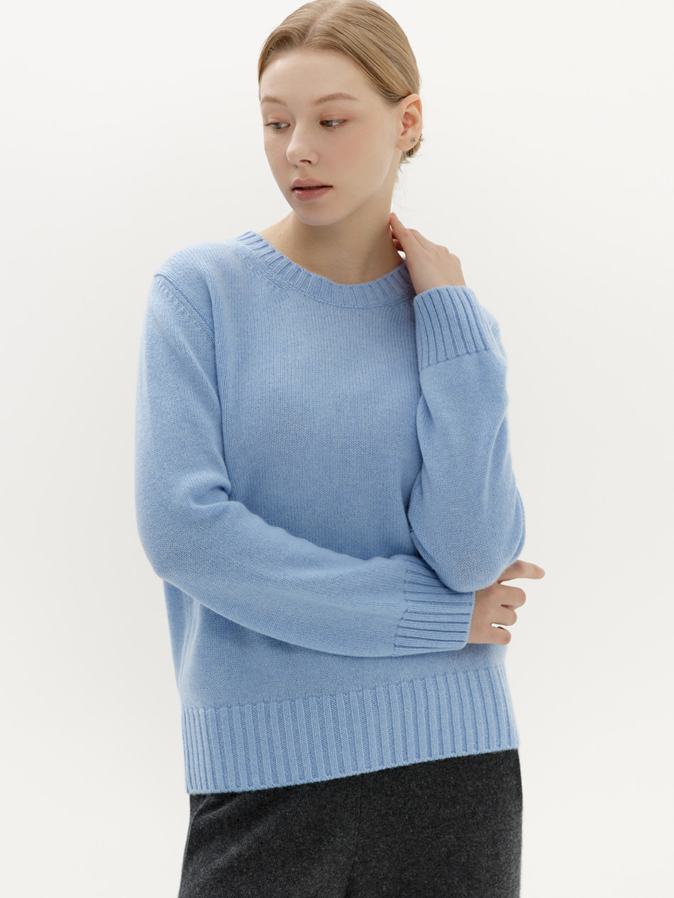 basic round neck knit ( 4 colors )